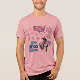 De Liberty Lights Show is paars Tri-Blend Shirt