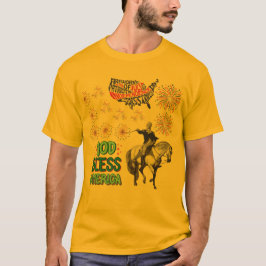 De Liberty Lights Show toont goud T-shirt