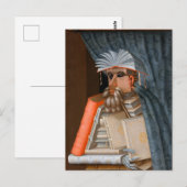 De Librarian c. 1566, ingediend door Giuseppe Arci Briefkaart (Voorkant / Achterkant)