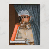 De Librarian c. 1566, ingediend door Giuseppe Arci Briefkaart (Voorkant)