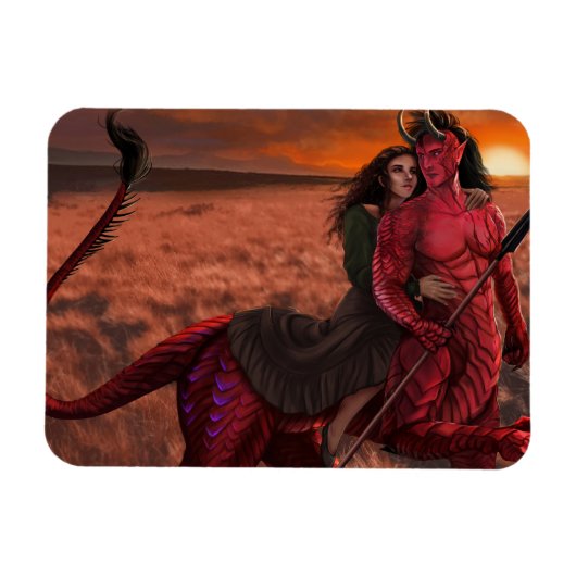 De Librarian en de Beast Magnet Magneet (Horizontaal)