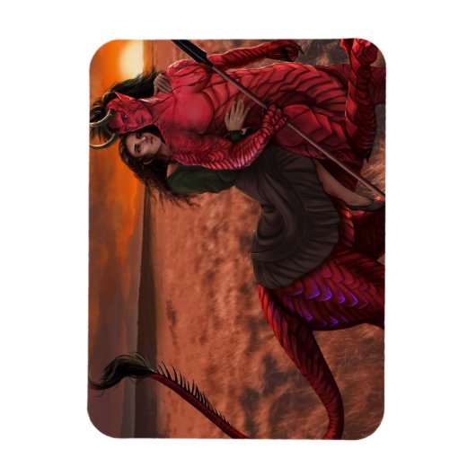 De Librarian en de Beast Magnet Magneet (Verticaal)