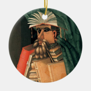 De Librarian Keramisch Ornament