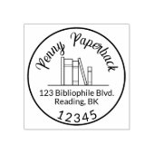 De Librarian van de Schrijver van het Adres van de Rubberstempel (Afrduk)