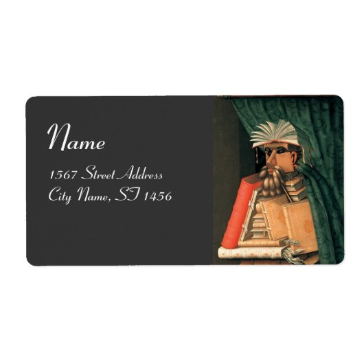 DE LIBRARISCHE MONOGRAM, grijs Etiket (Voorkant)