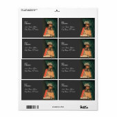 DE LIBRARISCHE MONOGRAM, grijs Etiket (Full Sheet)