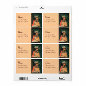 DE LIBRARISCHE MONOGRAM, roze Etiket (Full Sheet)