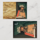 DE LIBRARISCHE MONOGRAM VISITEKAARTJE (Voorkant / Achterkant)