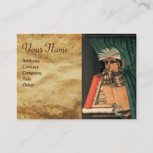 DE LIBRARISCHE MONOGRAM VISITEKAARTJE (Voorkant)