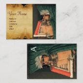 DE LIBRARISCHE MONOGRAM VISITEKAARTJE (Voorkant / Achterkant)