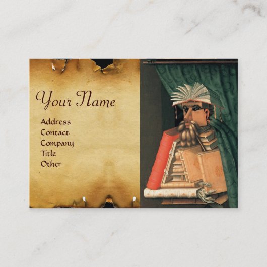 DE LIBRARISCHE MONOGRAM VISITEKAARTJE (Voorkant)