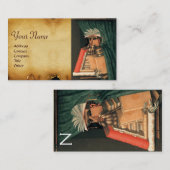 DE LIBRARISCHE MONOGRAM VISITEKAARTJE (Voorkant / Achterkant)