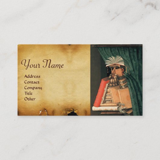 DE LIBRARISCHE MONOGRAM VISITEKAARTJE (Voorkant)