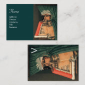 DE LIBRARISCHE MONOGRAM VISITEKAARTJE (Voorkant / Achterkant)