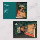 DE LIBRARISCHE MONOGRAM VISITEKAARTJE (Voorkant / Achterkant)