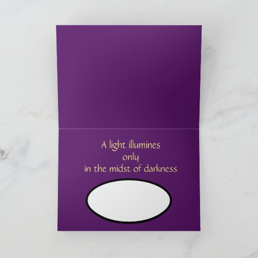 De licht Gevulde Kaart van de Chanoeka (Binnen)