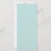 De lichtblauwe en witte Orde van Dienst van Sarah  Kaart (Achterkant)