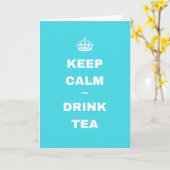 De lichtblauwe Kroon HOUDT de Groeten van de KALME Kaart (Gele Bloem)