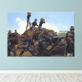 De lichte artillerie Utah van Keith Rocco Print (Insitu (Houten vloer))