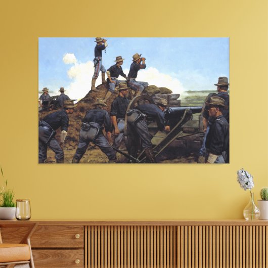 De lichte artillerie Utah van Keith Rocco Print (Insitu (Woonkamer))