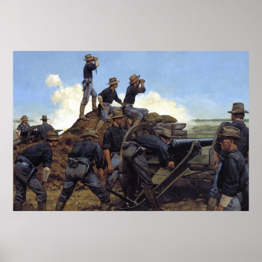 De lichte artillerie Utah van Keith Rocco Print (Voorkant)
