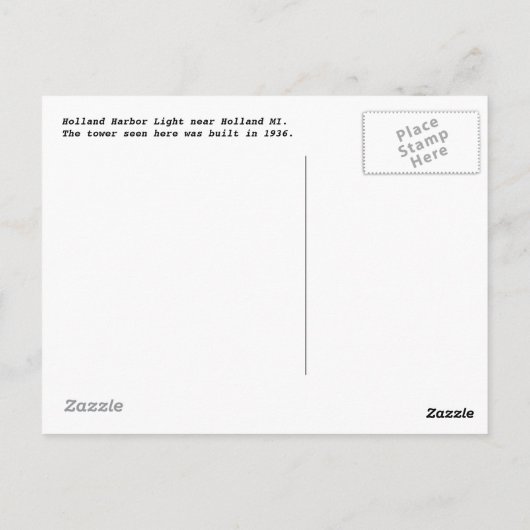 De Lichte Briefkaarten van de Haven van Holland (Achterkant)