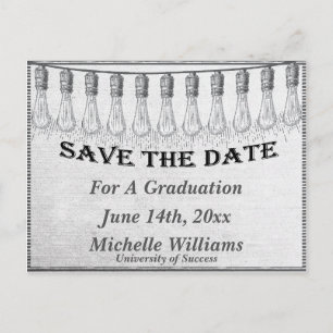 De lichte Bulb van de terugkeer sparen de Datum Aankondigingskaart