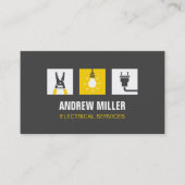 De Lichte Bulb van het hulpmiddel en de Elektrisch Visitekaartje (Voorkant)