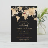 De Lichte Jar van de Wereldkaart van de Bestemming Kaart (Staand voorkant)