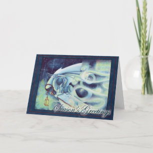 De Lichte Kerstkaart Yule van de dageraad Feestdagen Kaart