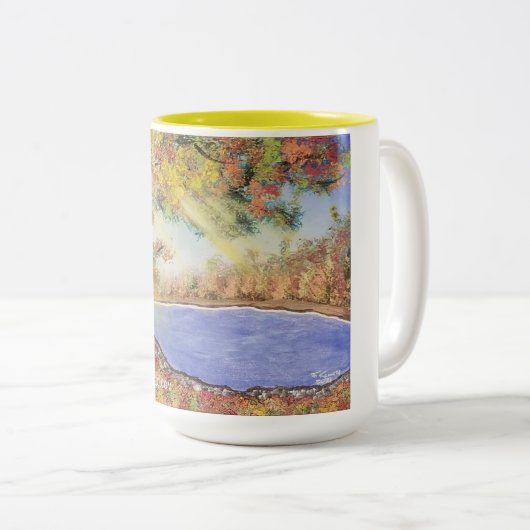 De lichte Mok van de herfst (Voorkant rechts)