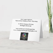 De Lichte Patronen van de rivier - dank u kaarden Bedankkaart (Achterkant)