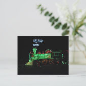 De Lichte Trein van Kerstmis Feestdagenkaart (Staand voorkant)