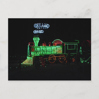 De Lichte Trein van Kerstmis Feestdagenkaart