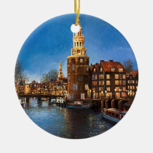 De lichten van Amsterdam Keramisch Ornament (Voorkant)
