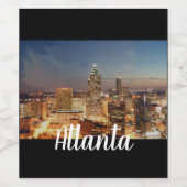 De lichten van Atlanta Wijn Etiket (Enkel label)