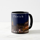 De lichten van de avond Zurich. Mok (Voorkant rechts)