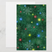 De Lichten van de Sneeuw van Kerstmis Briefpapier (Voorkant / Achterkant)
