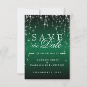 De Lichten van de ster in Metallic Donkergroen - s Save The Date (Voorkant)