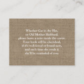 De Lichten van het koord brengen een Tussenvoegsel Informatiekaartje (Achterkant)