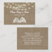 De Lichten van het koord brengen een Tussenvoegsel Informatiekaartje (Voorkant / Achterkant)