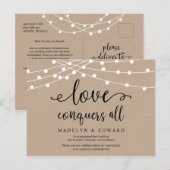 De lichten van het koord, de Veroveraars van de Li Briefkaart (Voorkant / Achterkant)