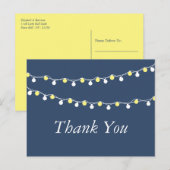 De Lichten van het koord, Geel & Wit Weddenschap D Briefkaart (Voorkant / Achterkant)