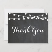 De Lichten van het Koord van het Chalkboard Dank u (Voorkant)