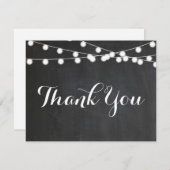 De Lichten van het Koord van het Chalkboard Dank u (Voorkant / Achterkant)