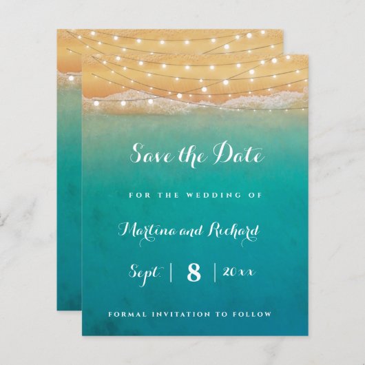 De Lichten van het Koord van het strand binden spa (Voorkant / Achterkant)