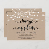 De lichten van het koord, Verandering van plannen, Briefkaart (Voorkant / Achterkant)