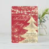 De lichten van het koord vonken de rode collectiev kaart (Staand voorkant)