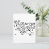 De Lichten van het Verkeer van de verkeerscontrole Briefkaart (Staand voorkant)