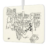 De Lichten van het Verkeer van de verkeerscontrole Luchtverfrisser (Links)